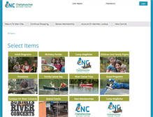 Tablet Screenshot of ecommerce.chattnaturecenter.org